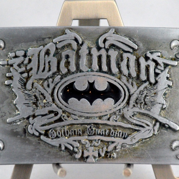 Batman Belt Buckle Pewter - Picture 2 of 3